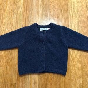 Zara basic knit cardigan. Navy blue. 3-6m.